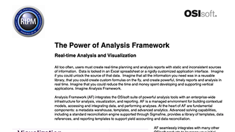 White Paper- The Power of Analysis Framework_