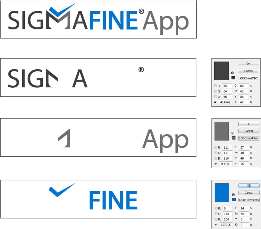 Sigmafine App Logo Colors