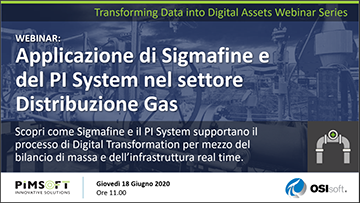 Applicazione di Sigmafine e del PI System nel settore Distribuzione Gas