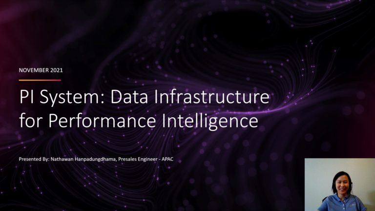 PI System: Data Infrastructure for Performance Intelligence